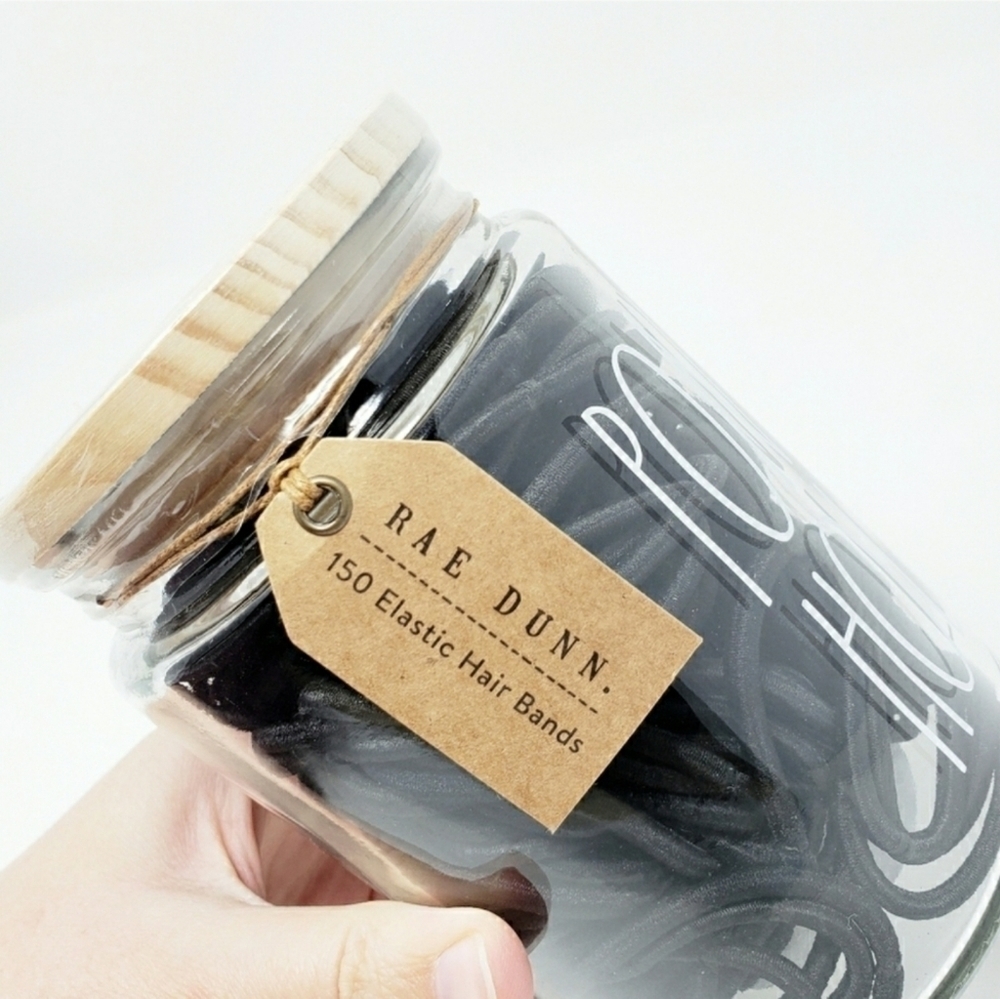 RAE DUNN Ponytail holder jar container cellar - Picture 3 of 3